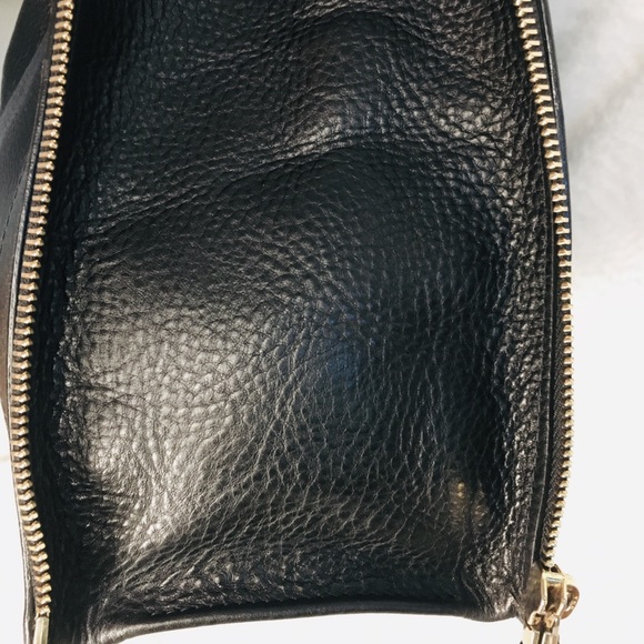 EXPANDABLE PS11 pebbled leather shoulder tote 15”W 14.5”H 5.25”D 8”Handle drop - Picture 8 of 8